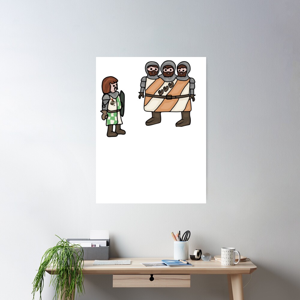 Monthy Pythons Brave Sir Robin And The Three Headed Giant Poster - Image 2