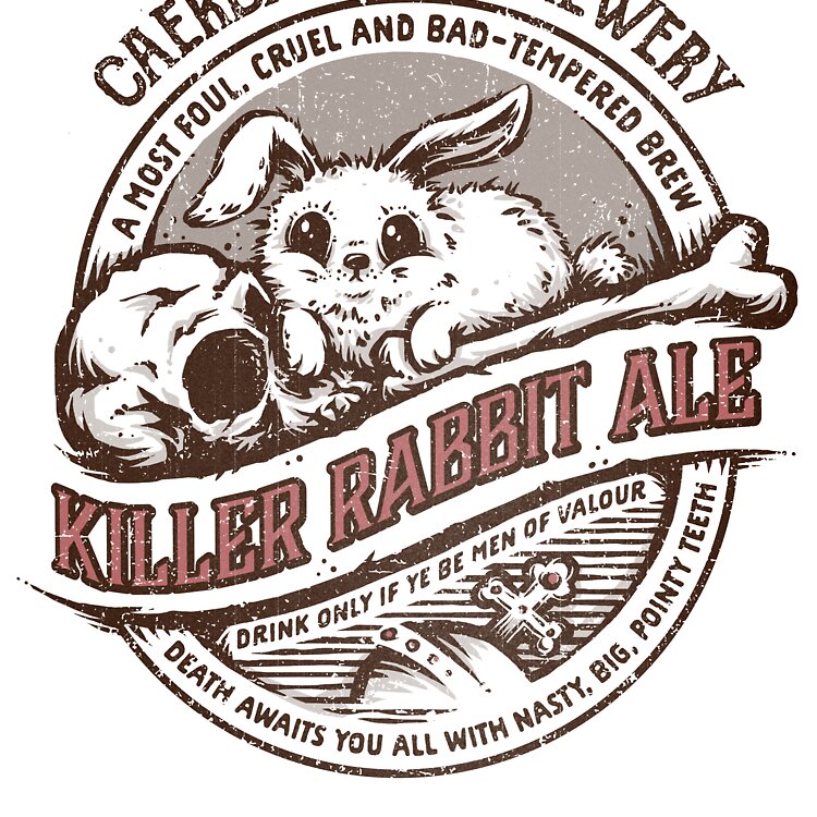Monthy Pythons Killer Rabbit Ale Tote Bag - Image 2