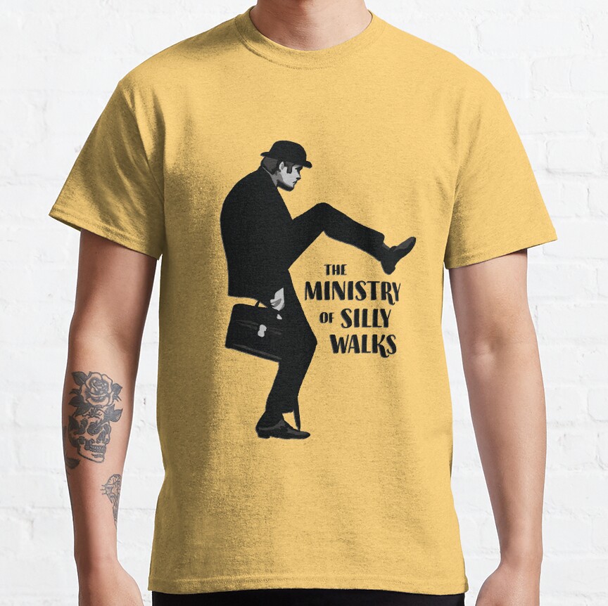 Monthy Pythons The Ministry Of Silly Walks T-shirt - Image 6