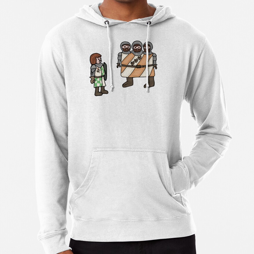 Monthy Pythons Brave Sir Robin And The Three Headed Giant Hoodie - Image 2