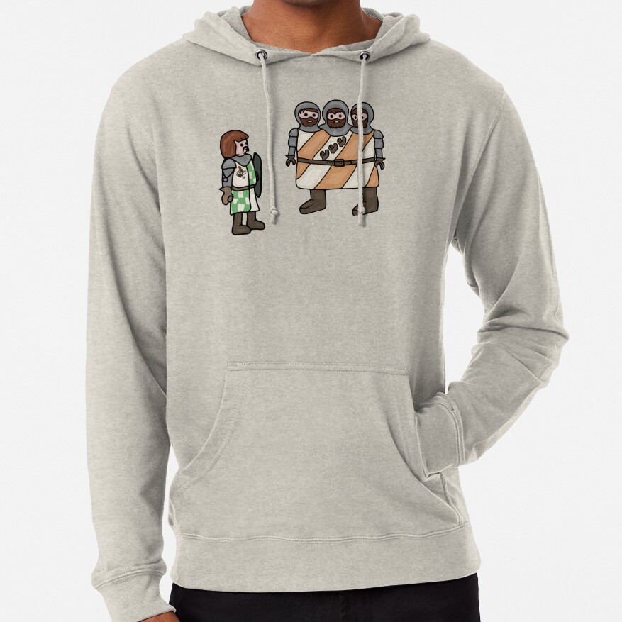 Monthy Pythons Brave Sir Robin And The Three Headed Giant Hoodie - Image 5