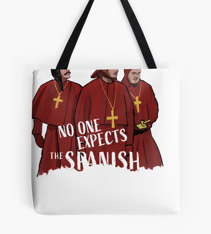 Monthy Pythons No One Expects The Spanish Inquisition Tote Bag