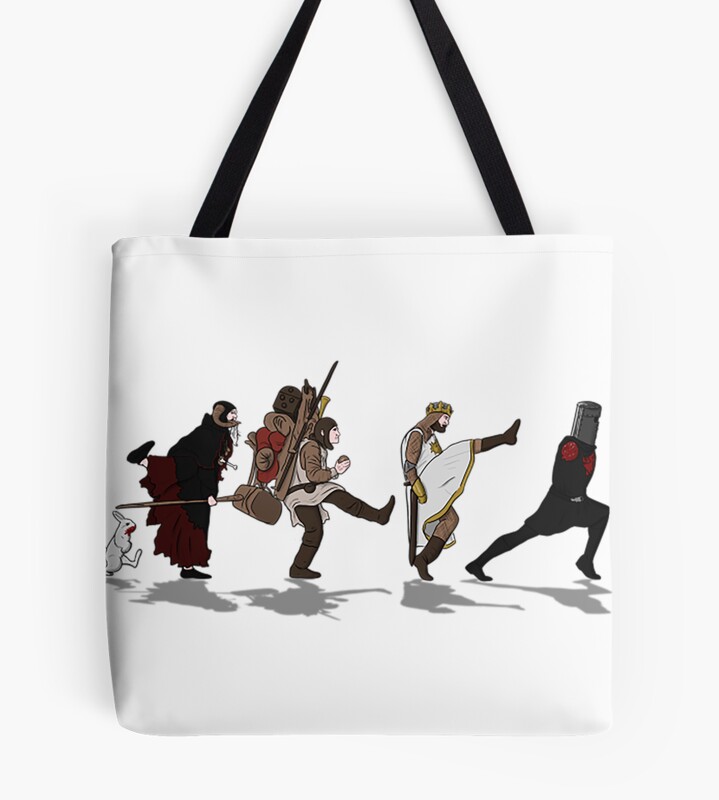 Monty Python And The Holy Grail T Shirtwalking Towards The Grail Tote Bag