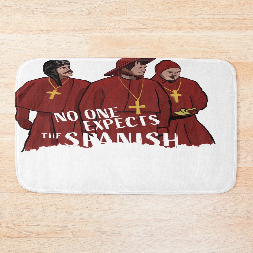 Monthy Pythons No One Expects The Spanish John Cleese Bath Mat