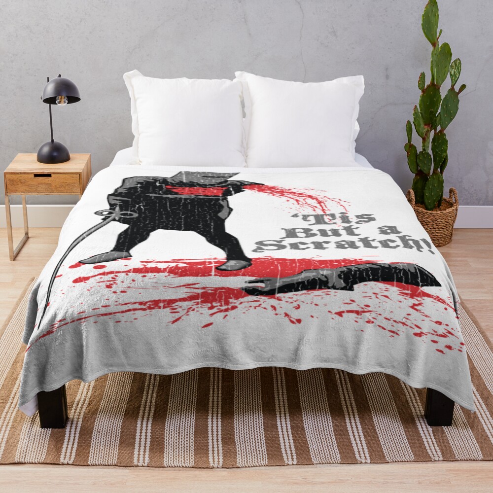 Monthy Pythons Tis But A Scratch Throw Blanket