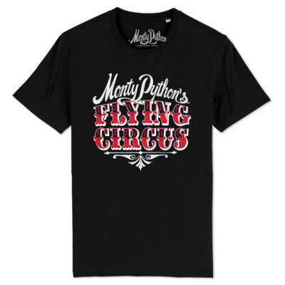Monty 20Python 20Flying 20Circus 20Red 20Logo 20Black 20T Shirt - Monty Python Shop